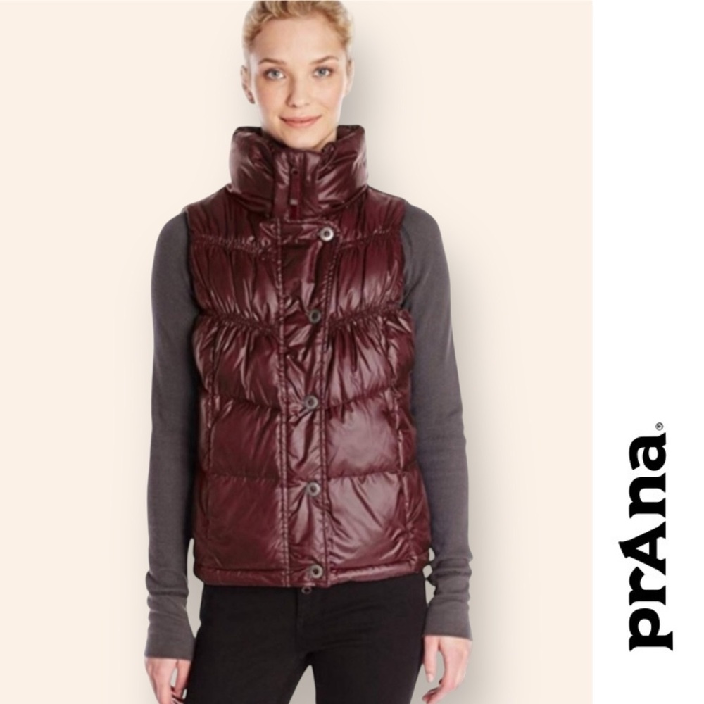 Prana Mahogany Milly Down Vest, Size L, MSRP $139